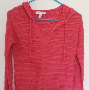 Aero Pink V-Neck Hoodie/Cover-Up